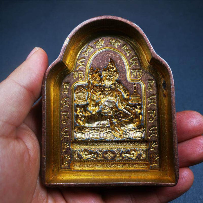 Green Tara with Mantra Tsa Tsa Mold - Tibetan tsa tsa mold, view 7