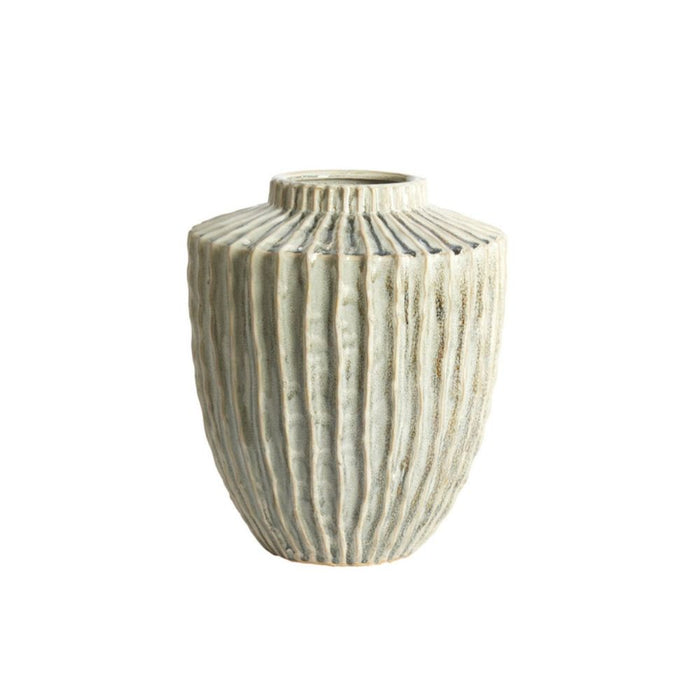 Green Textured Vase