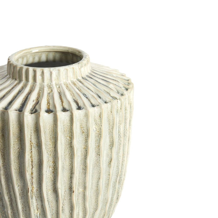Green Textured Vase