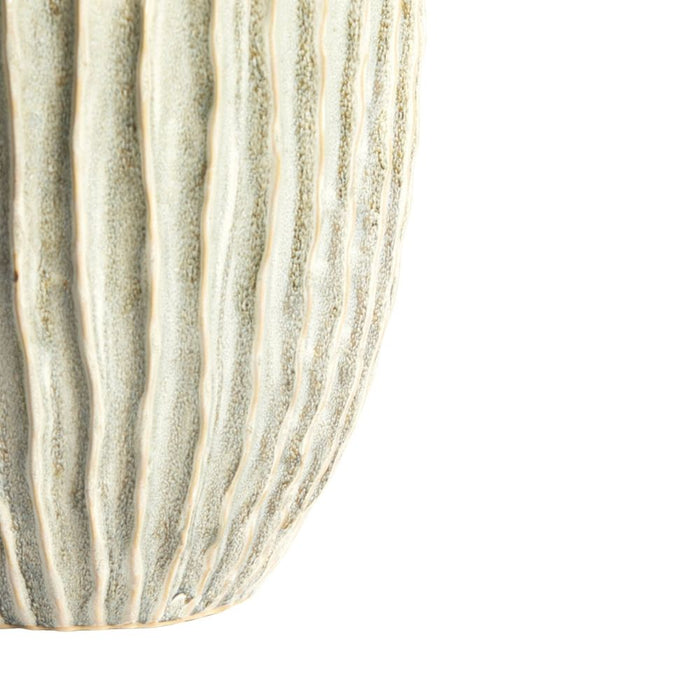 Green Textured Vase