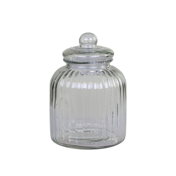 Grooved Storage Jar
