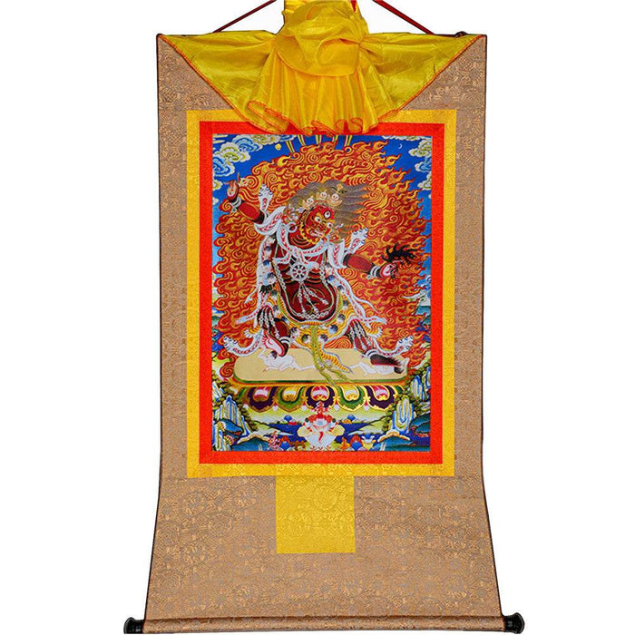 Guru Dragpo-Fierce Emanation of Guru Rinpoche - Tibetan thangka painting, view 7