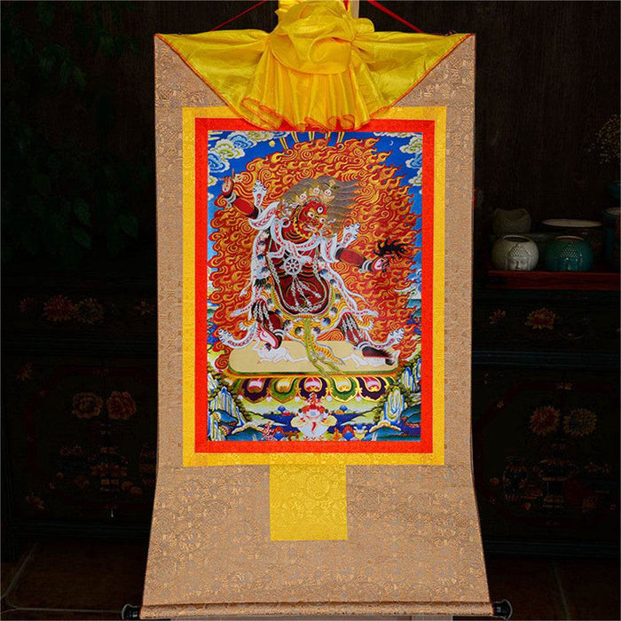 Guru Dragpo-Fierce Emanation of Guru Rinpoche - Tibetan thangka painting, view 8