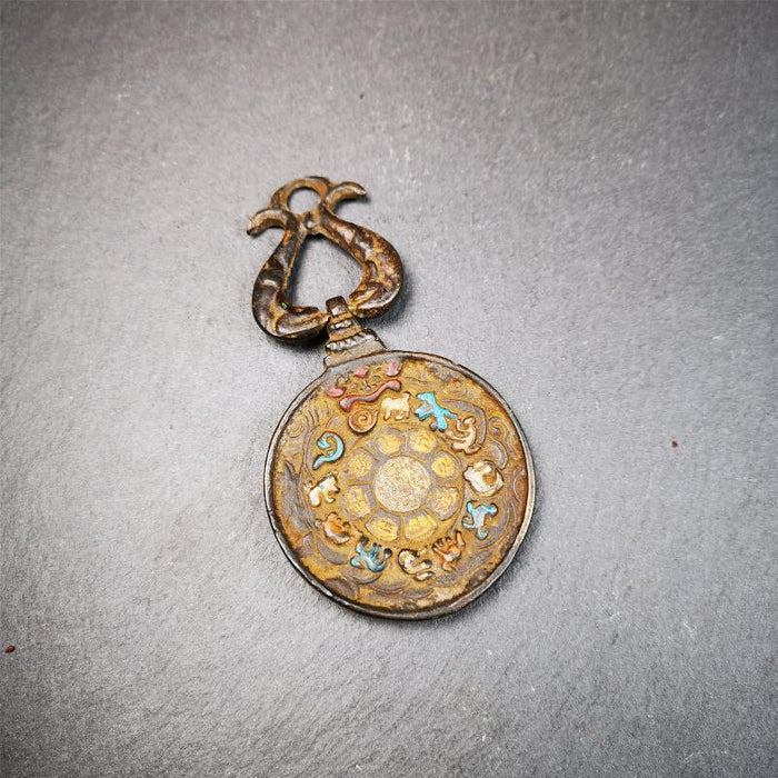 Guru Rinpoche Melong 1.89" - Tibetan Buddhist art, view 7