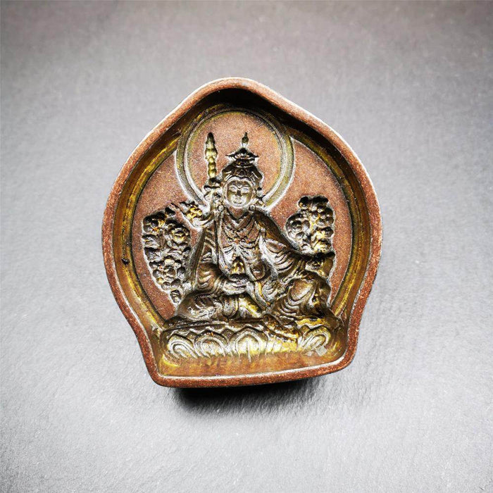 Guru Rinpoche,Padmasambhava,Tsa Tsa Mold - Tibetan tsa tsa mold, close-up detail