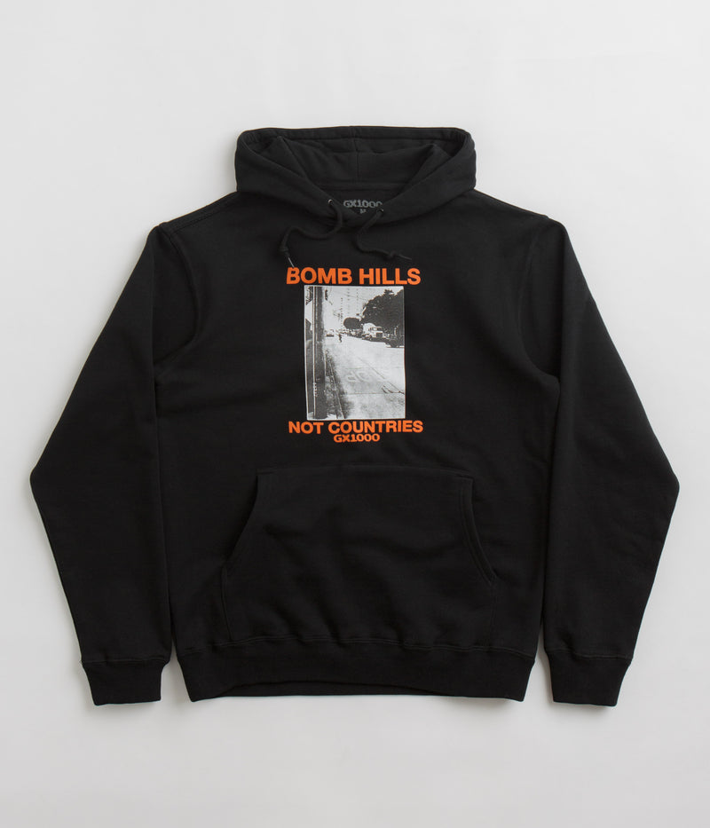 GX1000 Bomb Hills Hoodie in Black and Orange