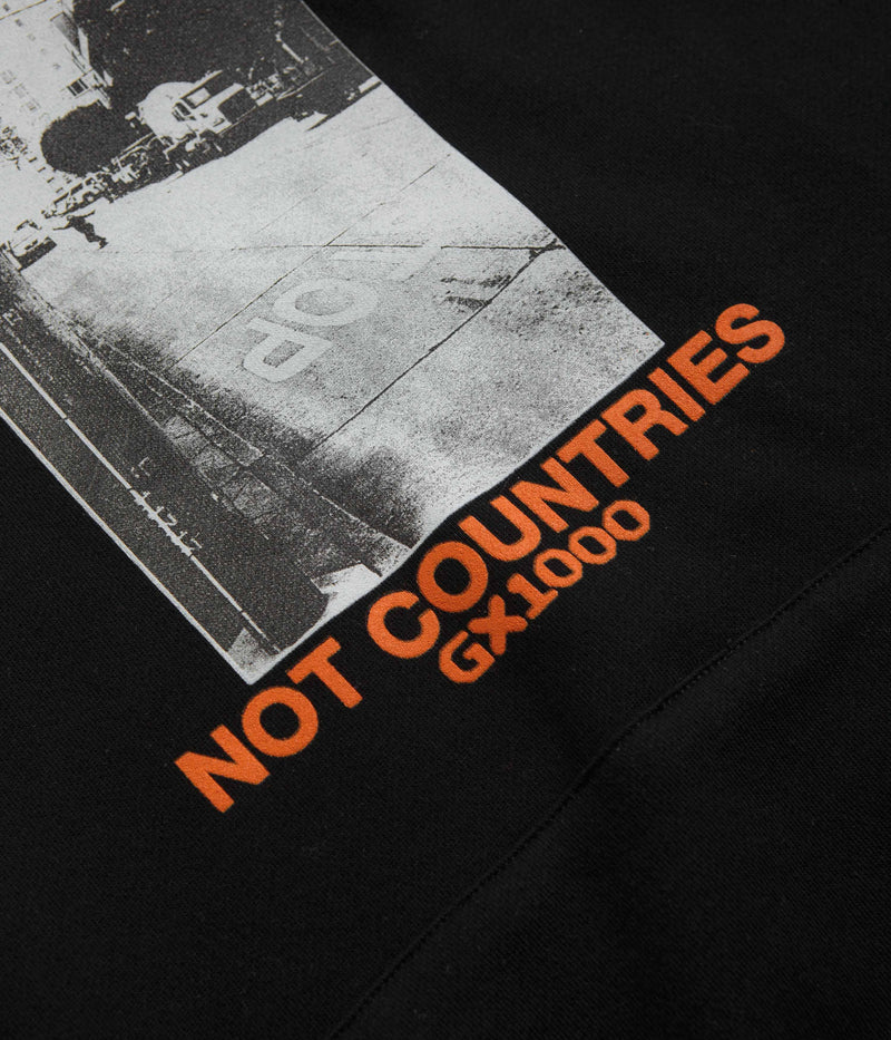 GX1000 Bomb Hills Hoodie in Black and Orange