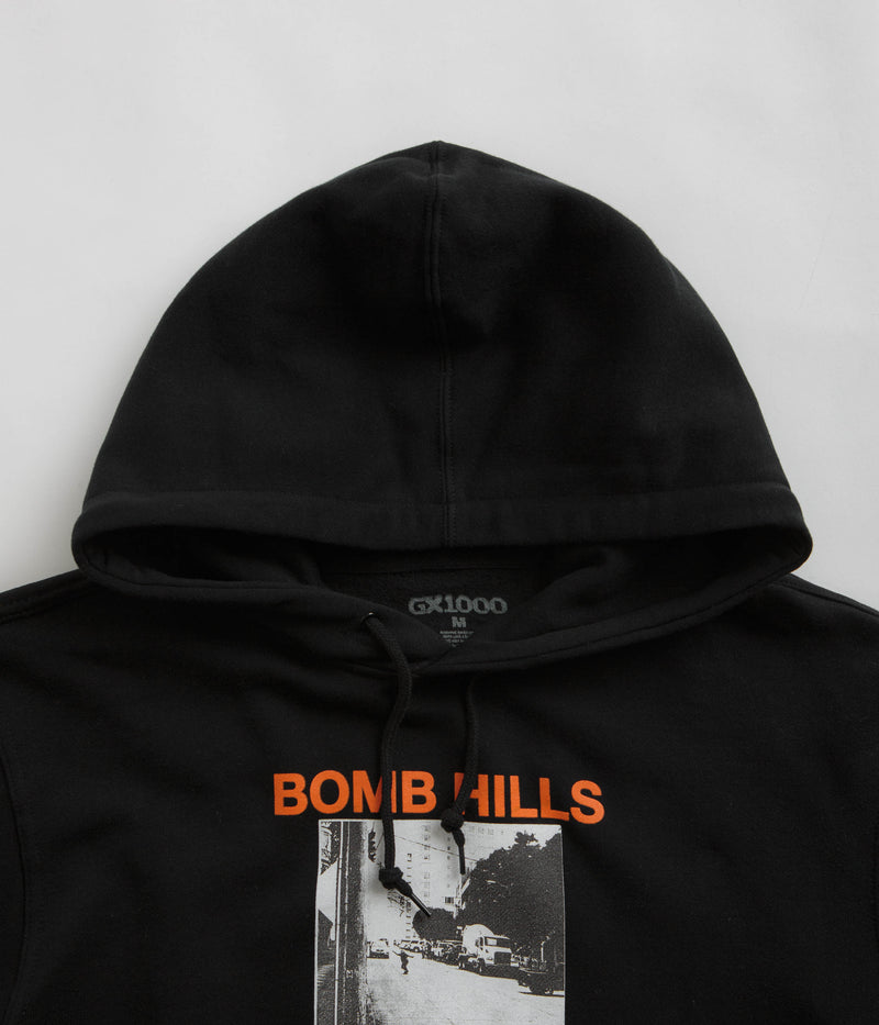 GX1000 Bomb Hills Hoodie in Black and Orange