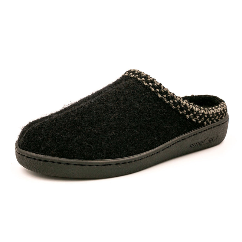 Haflinger AT 203 Slipper (Unisex) - Black Dress-Casual - Slipper - The Heel Shoe Fitters