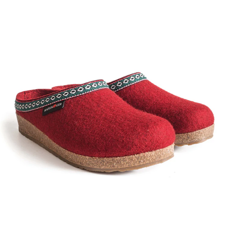 Haflinger GZ Clog (Women) - Chili Dress-Casual - Clogs & Mules - The Heel Shoe Fitters