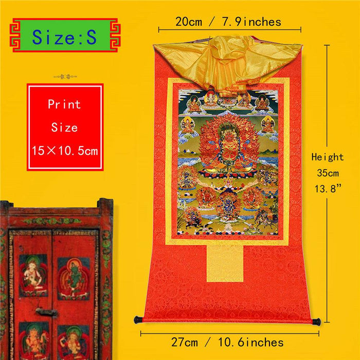 Hayagriva- Wisdom King - Tibetan thangka painting, view 6