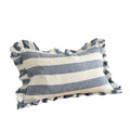 Heidi Blue Wide Stripe Lumbar Cushion