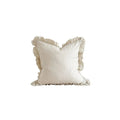 Heidi Large Cream Ruffle Cushion