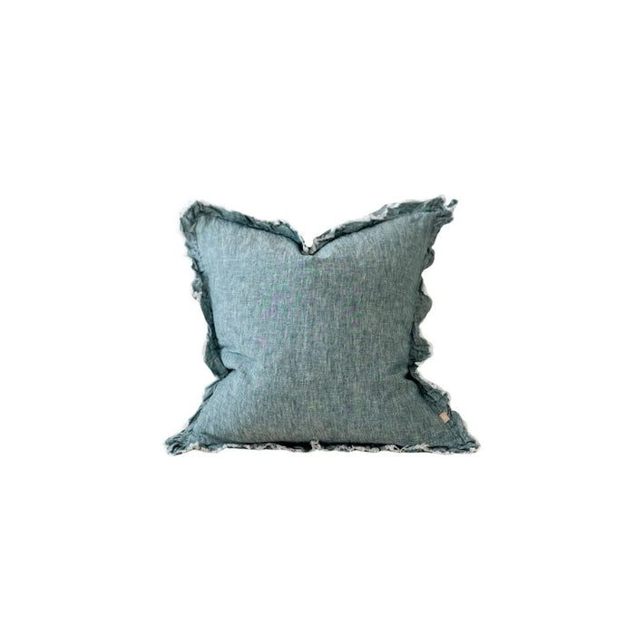 Heidi Washed Dark Teal Cushion