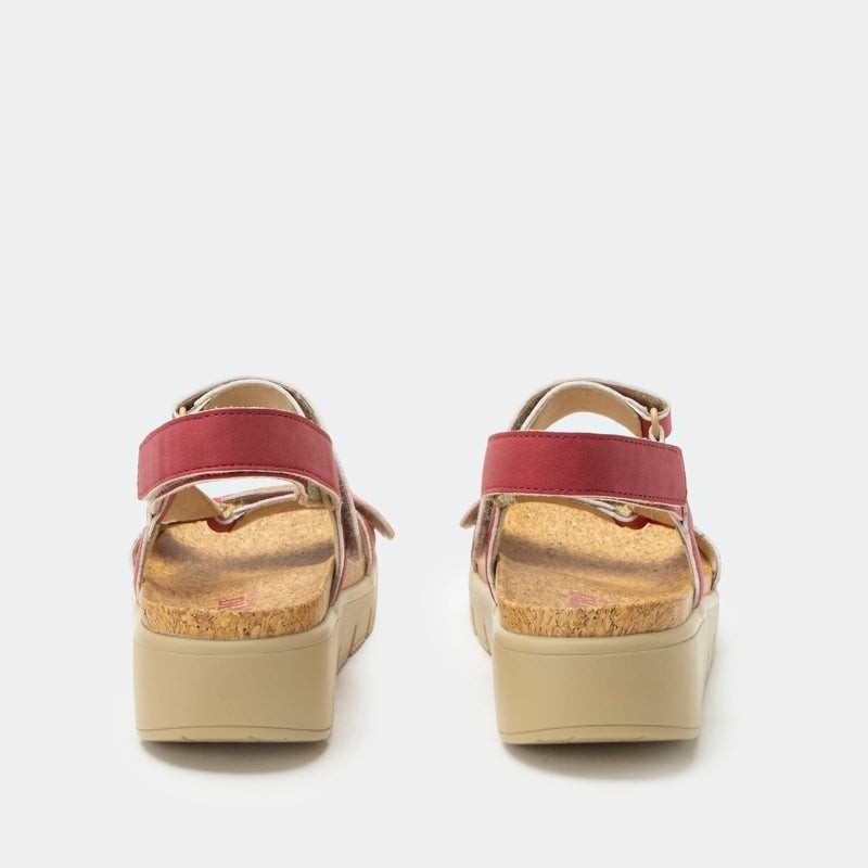 Henna Washed Ruby Sandal | Alegria Shoes