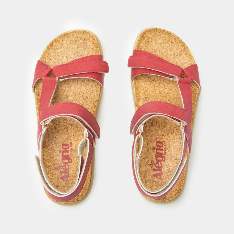 Henna Washed Ruby Sandal | Alegria Shoes