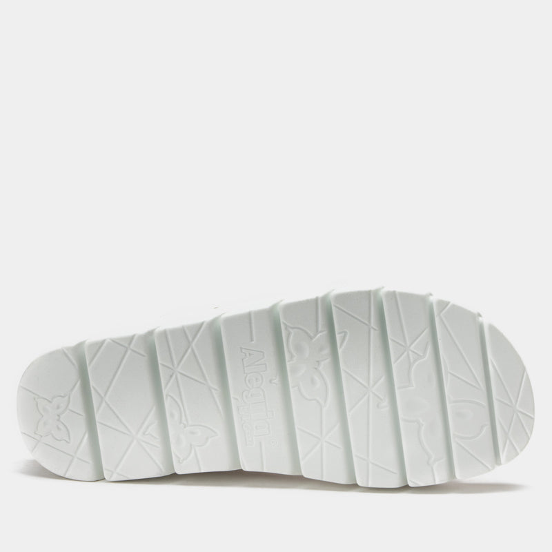 Henna White Sandal | Alegria Shoes