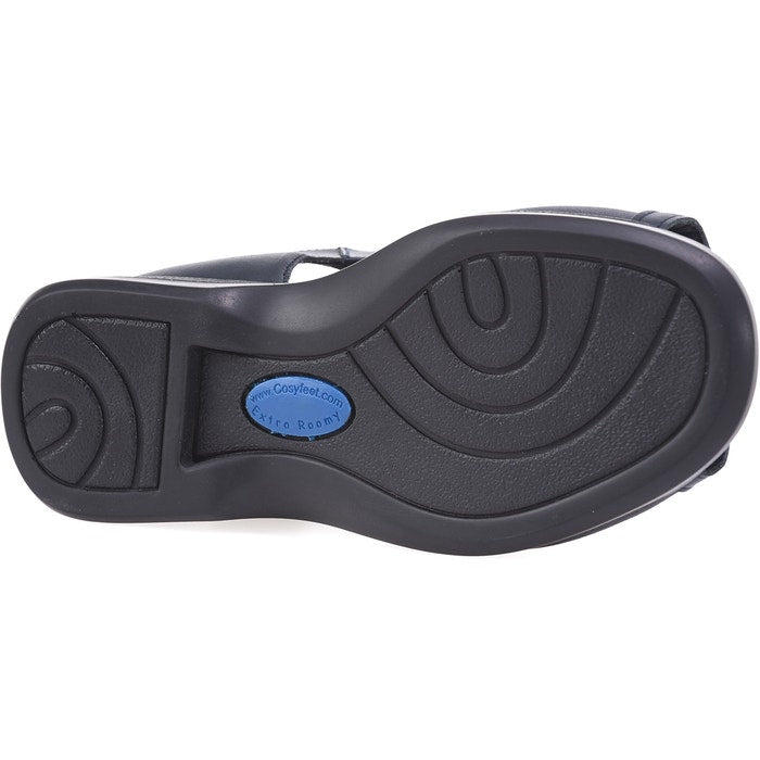 Sandal for wide and swollen feet