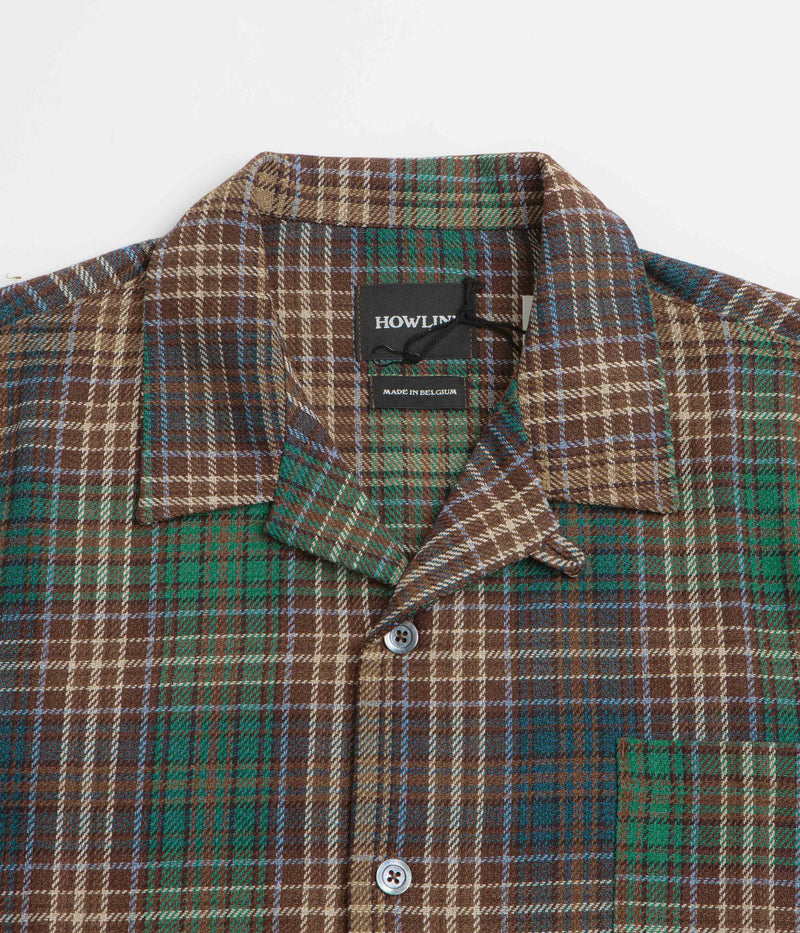 Howlin' Cocktail Short Sleeve Shirt in Sand Check