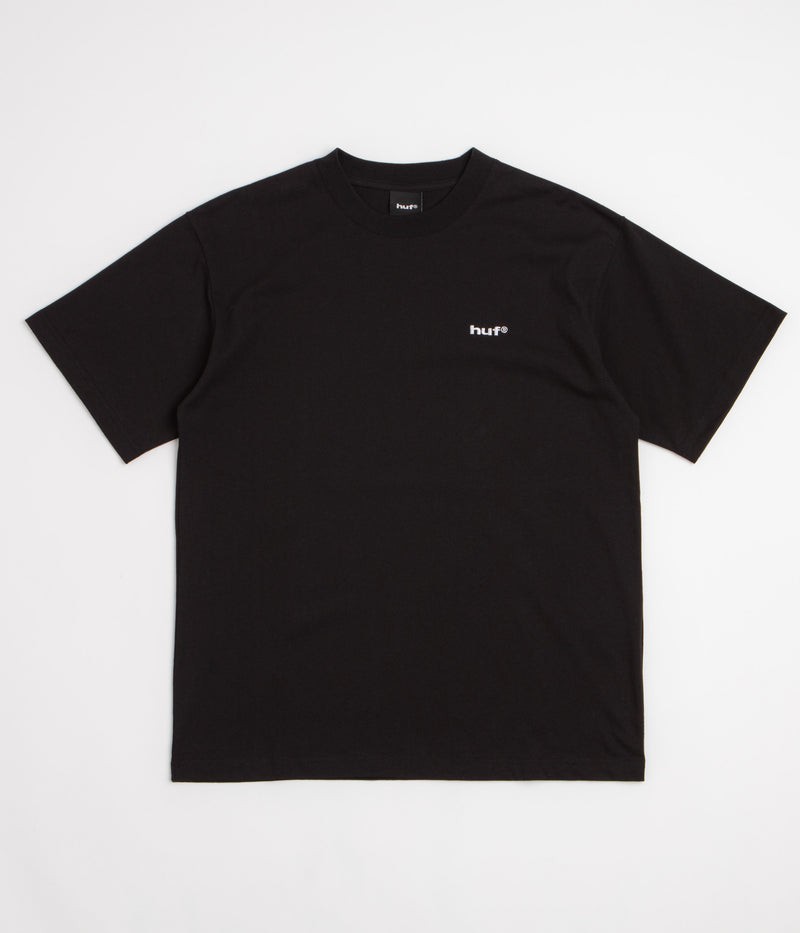 HUF 89 Embroidered T-Shirt in Black and White