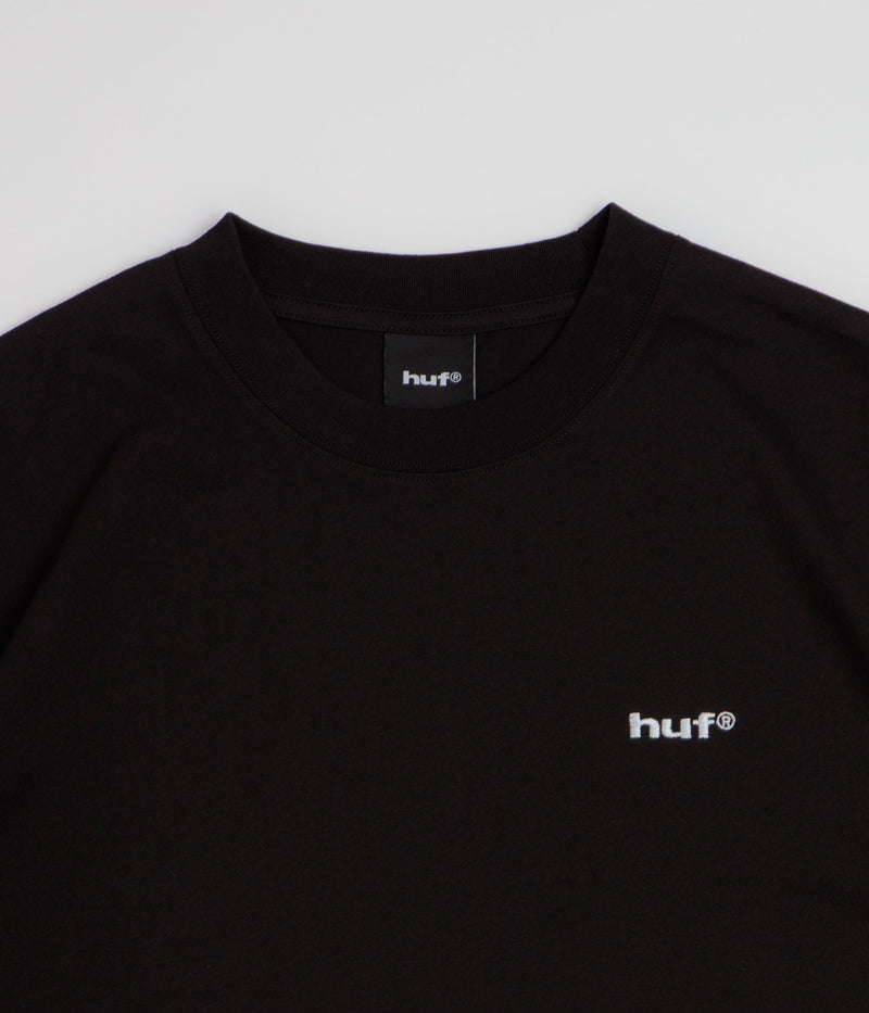 HUF 89 Embroidered T-Shirt in Black and White