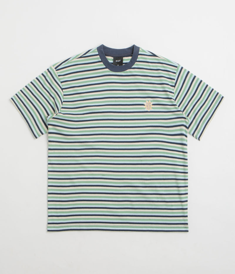 HUF Apollo Striped T-Shirt in Blue
