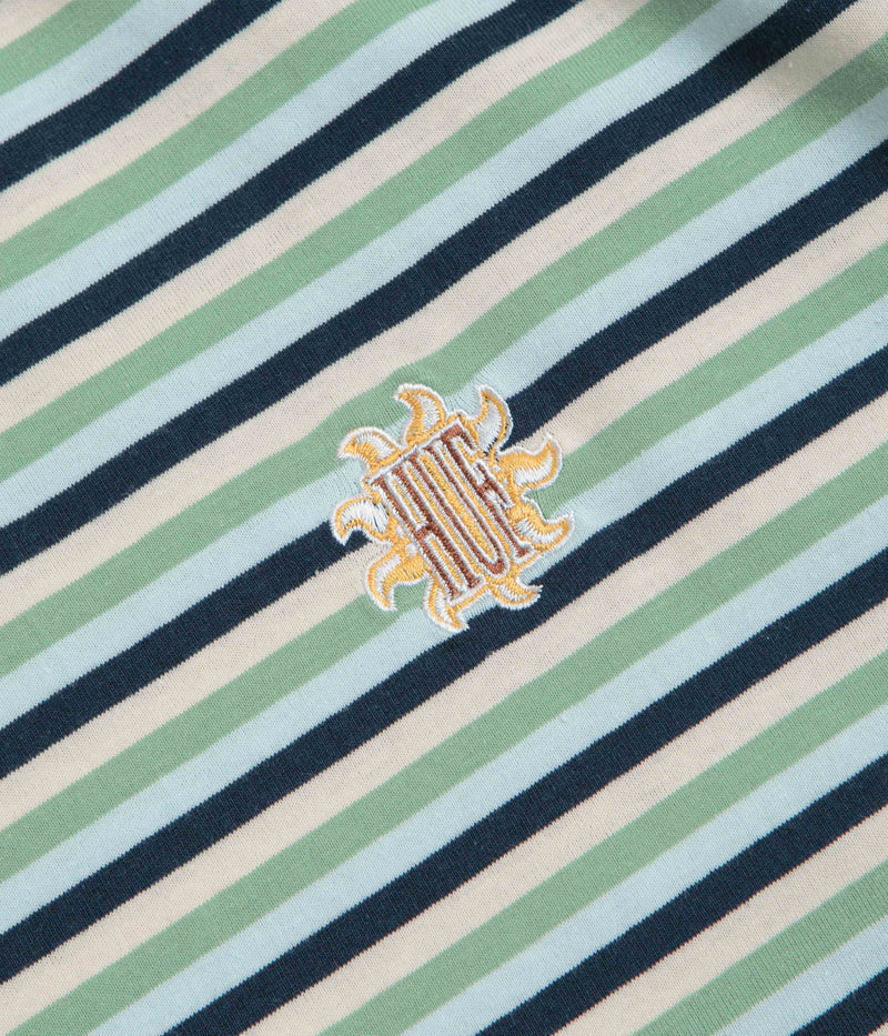 HUF Apollo Striped T-Shirt in Blue