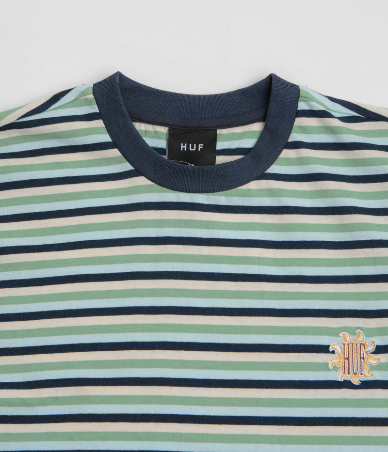 HUF Apollo Striped T-Shirt in Blue