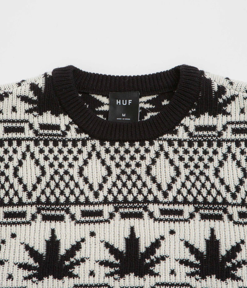 HUF Apres Crewneck Sweatshirt in Natural