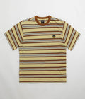 HUF Big Block Stripe T-Shirt in Clay