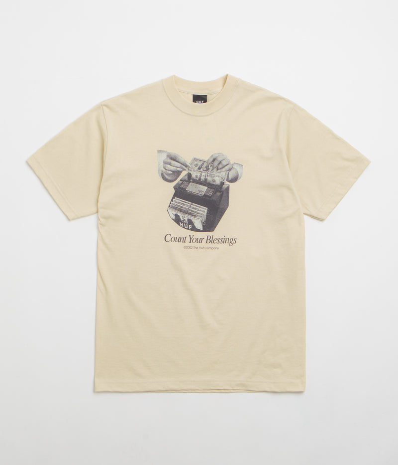 HUF Blessings T-Shirt in Stone