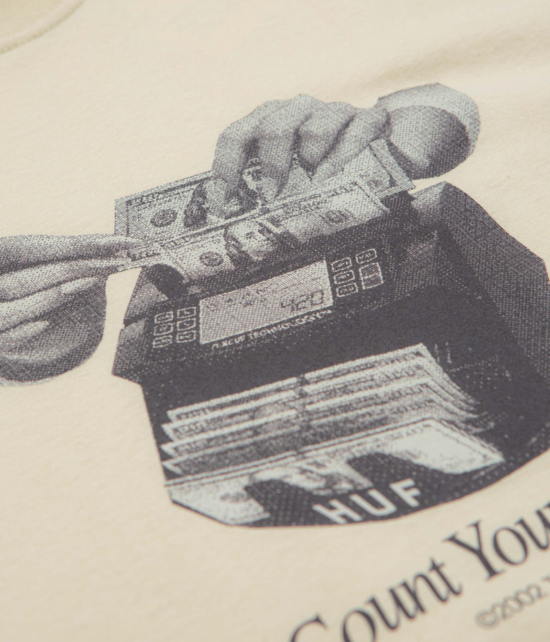 HUF Blessings T-Shirt in Stone