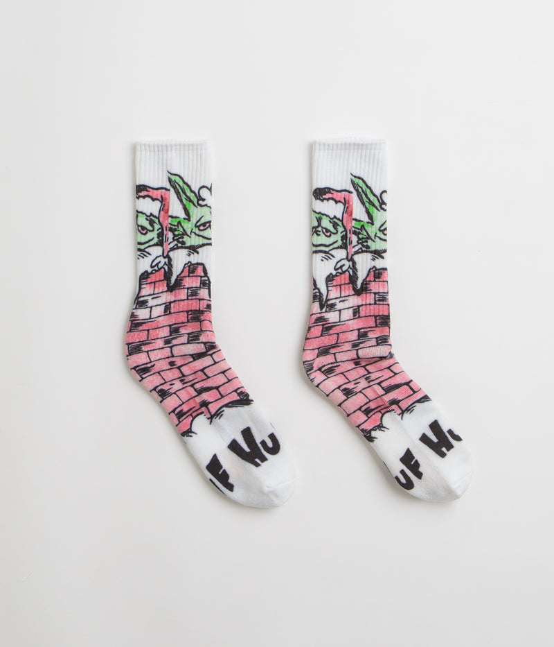 HUF Chimney Buddy Digital Socks in White