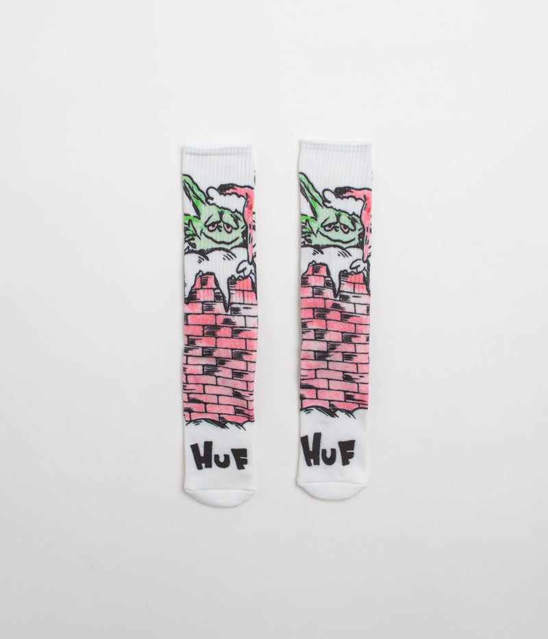 HUF Chimney Buddy Digital Socks in White