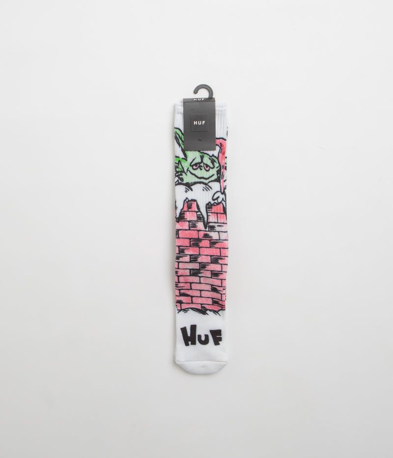 HUF Chimney Buddy Digital Socks in White