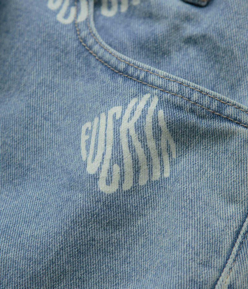 HUF Cromer Print Pants in Blue