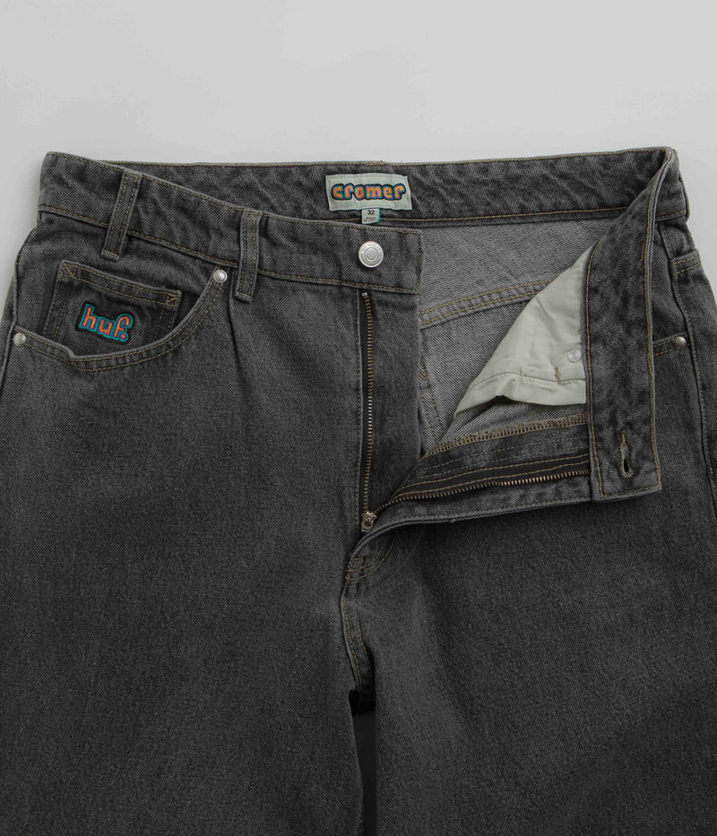HUF Cromer Washed Pants in Frost Grey