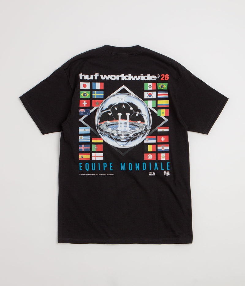 HUF Equipe Mondiale T-Shirt in Black