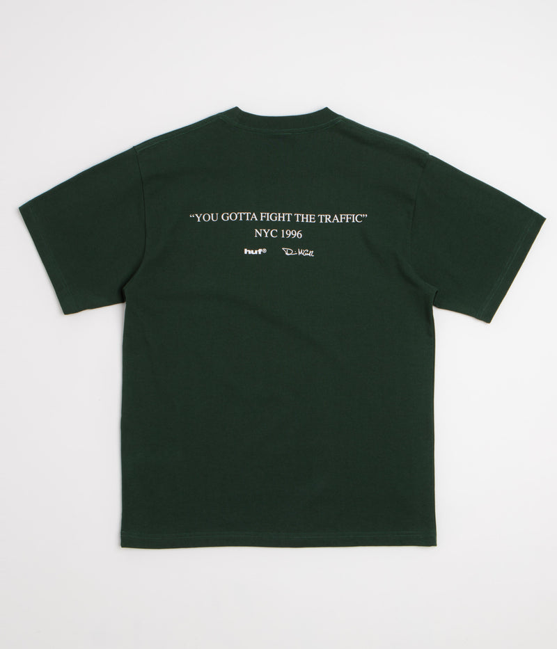 HUF Fight The Traffic T-Shirt in Forest Green