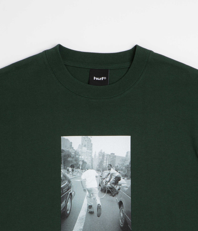 HUF Fight The Traffic T-Shirt in Forest Green