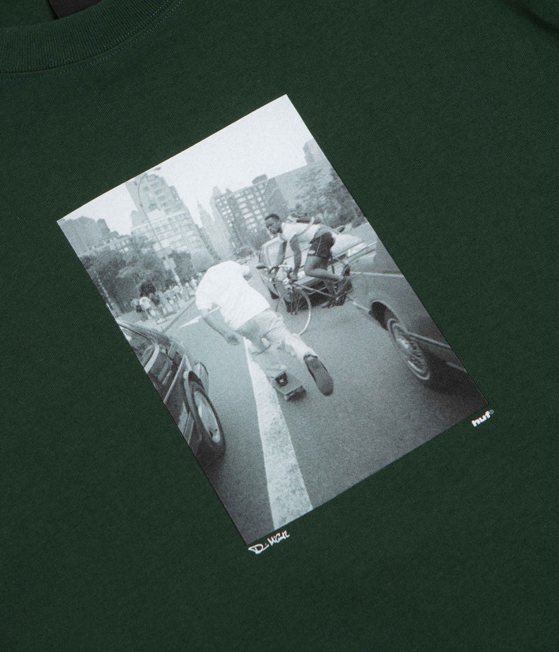 HUF Fight The Traffic T-Shirt in Forest Green