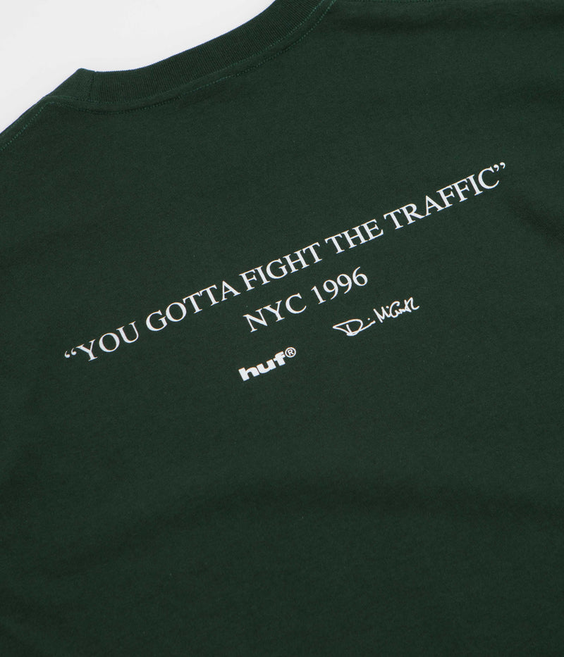 HUF Fight The Traffic T-Shirt in Forest Green