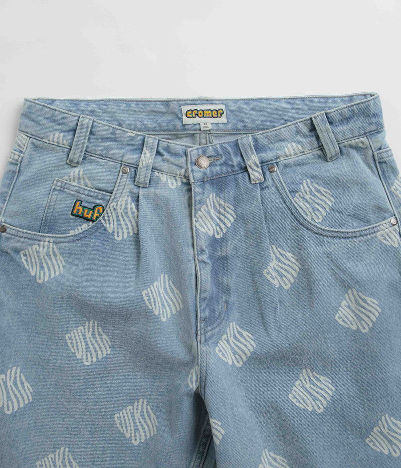 HUF Fuck It Cromer Shorts in Blue