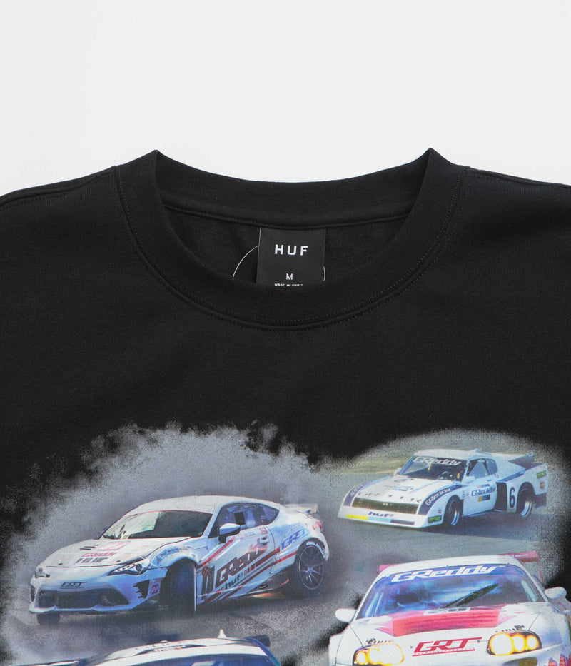 HUF Greddy Showcase Crewneck Sweatshirt in Black