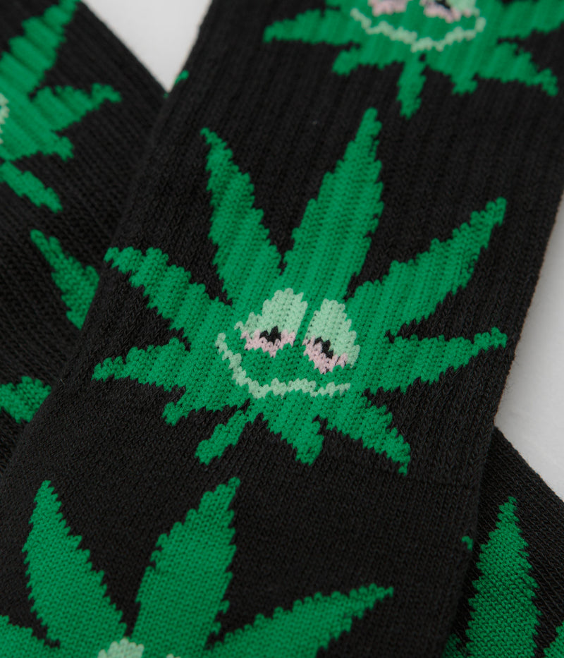HUF Green Buddy PL Socks in Black