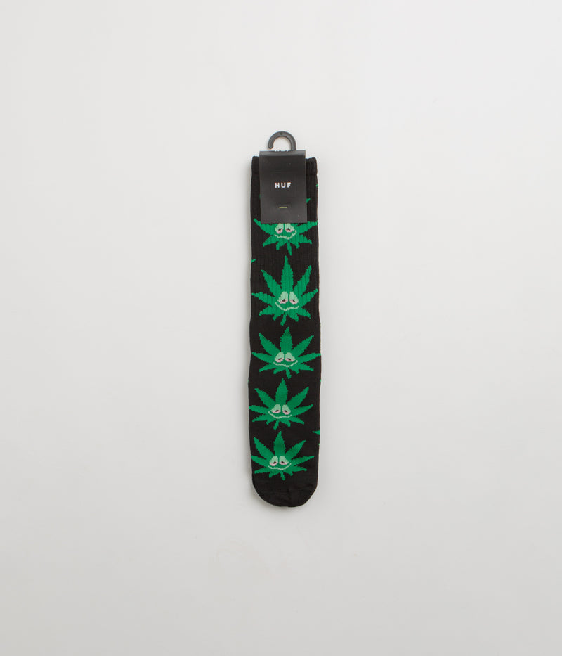 HUF Green Buddy PL Socks in Black