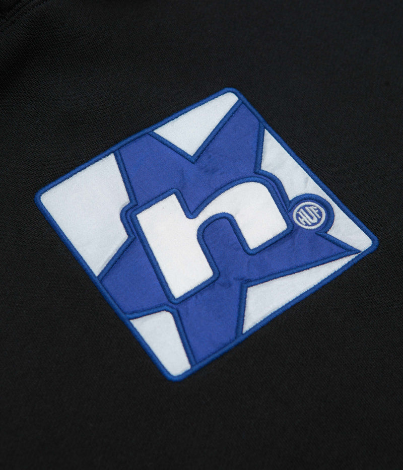 HUF H Star Hoodie in Black