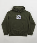 HUF H Star Hoodie in Hunter Green
