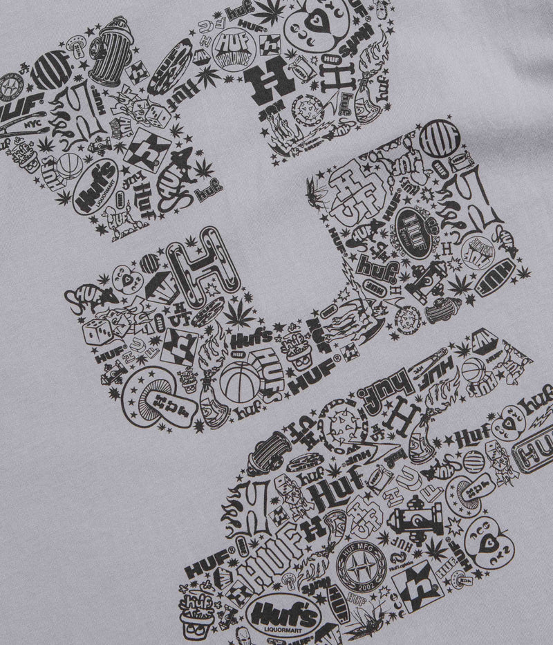 HUF Metablast T-Shirt in Dust Purple