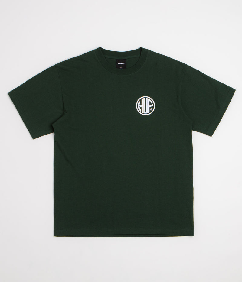 HUF Regional T-Shirt in Forest Green and White
